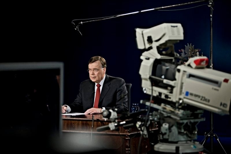 Geir H. Haarde forsætisráðherra ávarpaði þjóðina þann 6. október árið 2008.