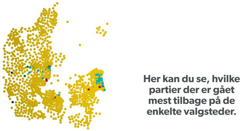 Hvaða flokkur minnkaði mest í hverju kjördæmi kosninganna 2019 frá árinu 2015.