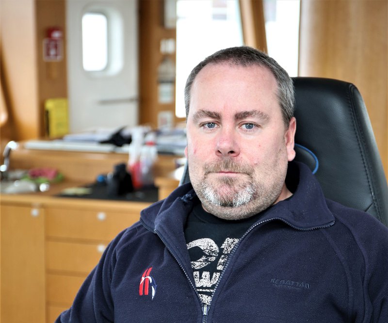 Albert Sveinsson, skipstjóri á Víkingi. Mynd/Þorgeir Baldursson