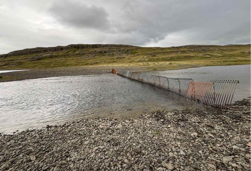 Haukadalsá í gær. Mynd/svfr