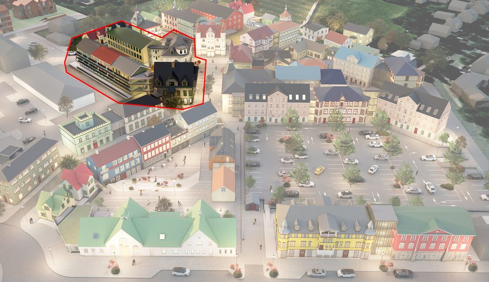 Stækka nýja miðbæinn á Selfossi