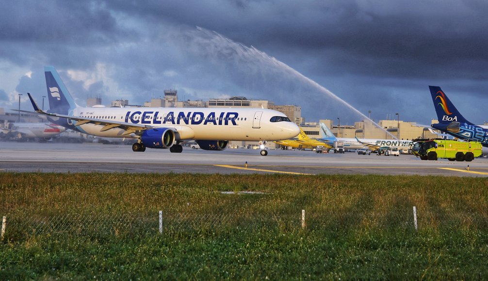 Fyrsta flug Icelandair til Miami