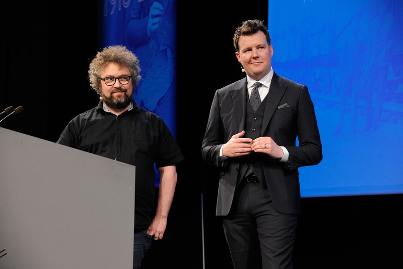 Stefán Pálsson sagnfræðingur og Halldór Benjamín Þorbergsson stýrðu tímaflakki um söguna frá fullveldisárinu 1918.